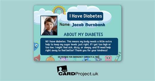 My Diabetes Card for Kids